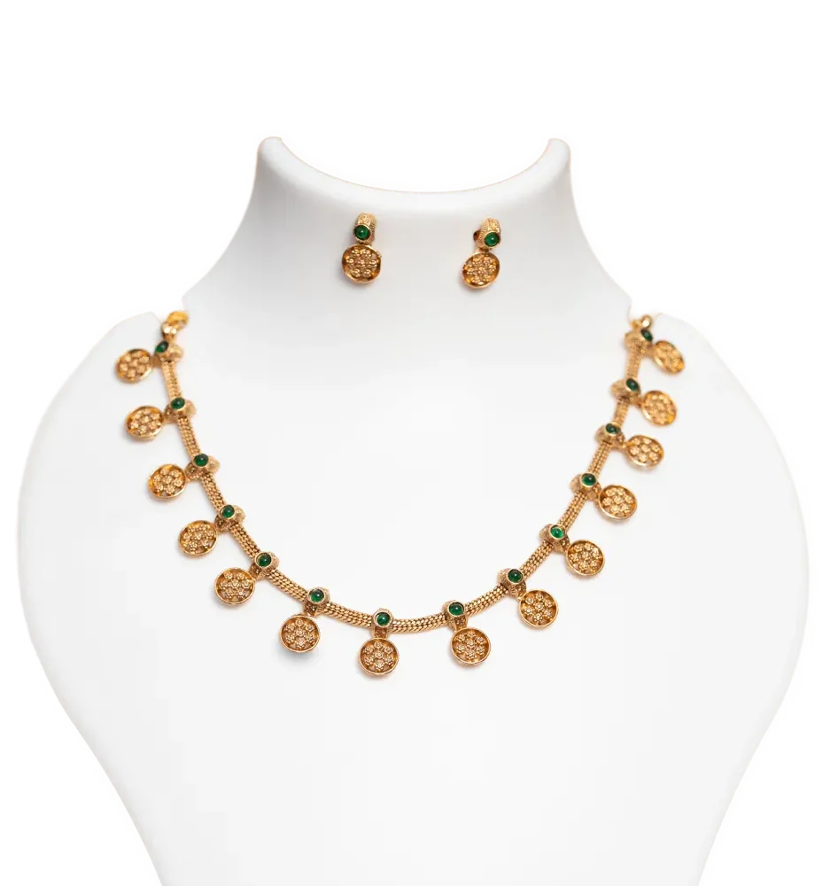Vilakku Coin Necklace Set