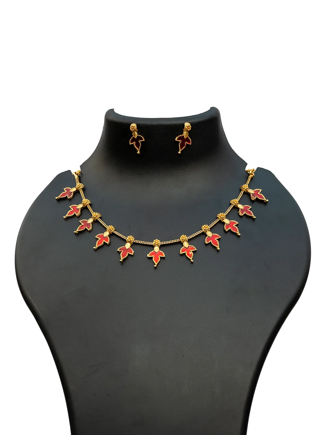 Crimson Leaf Garland Set