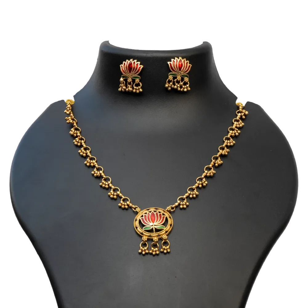 Padma Lotus Pendant Set