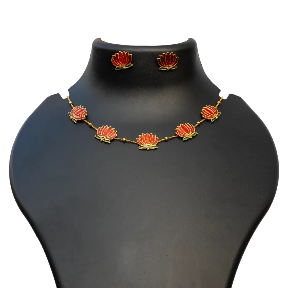 Red Lotus Necklace