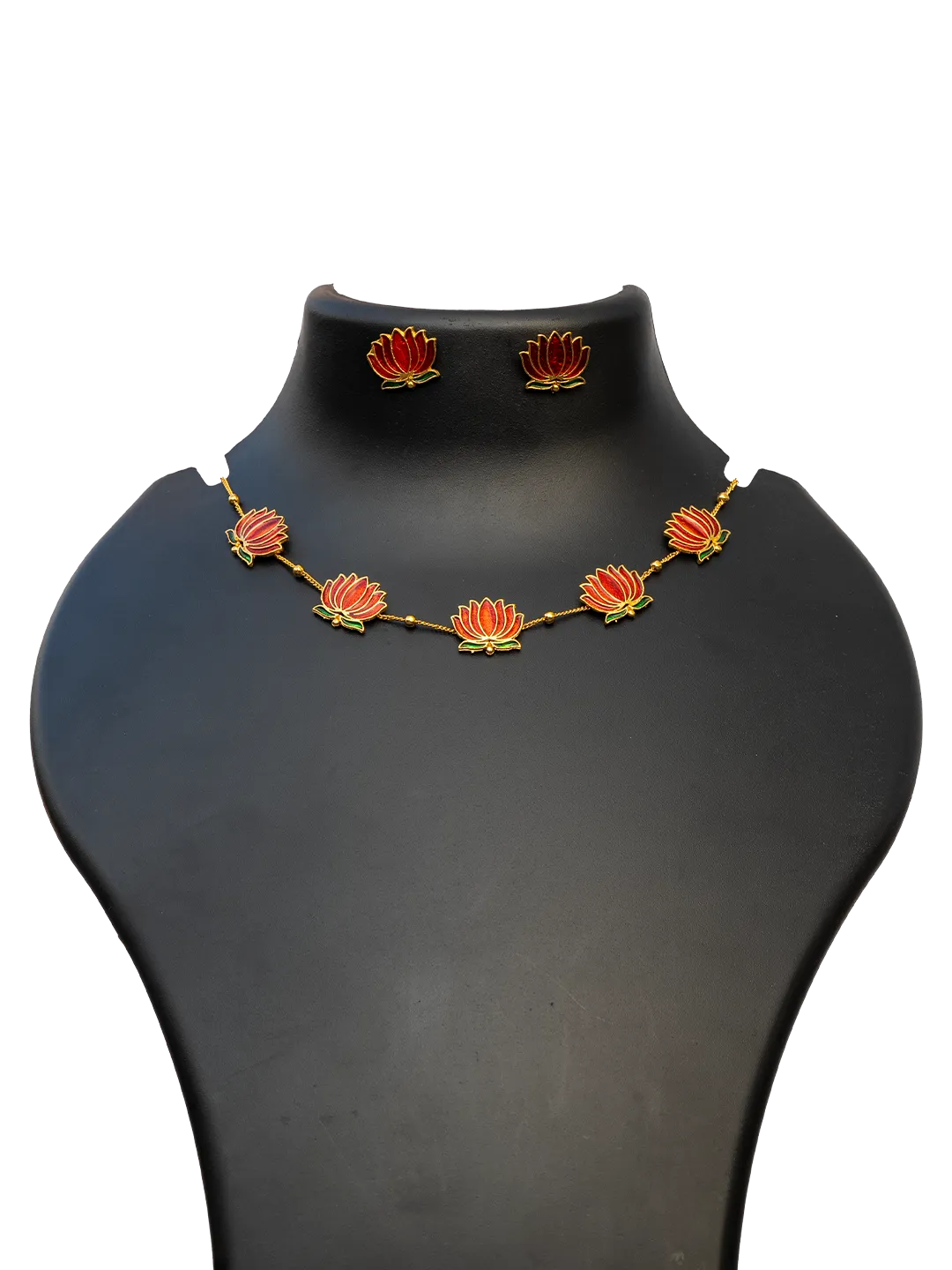 Red Lotus Necklace