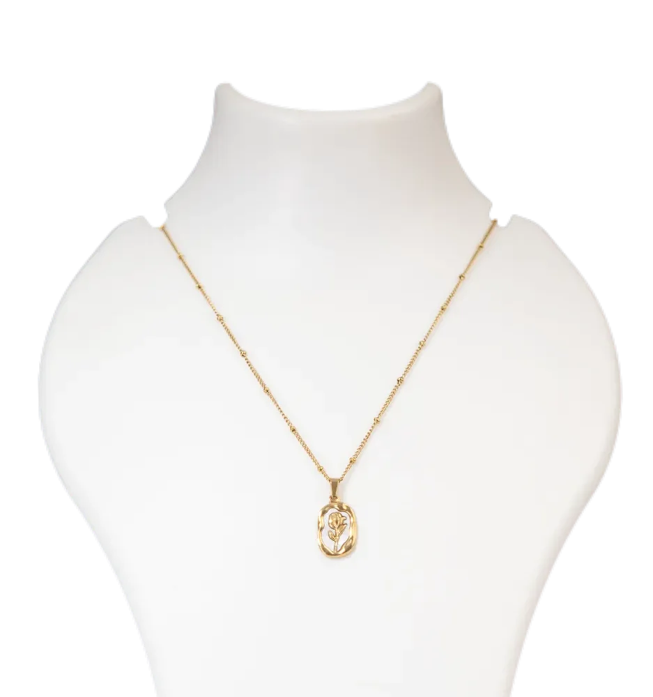 Rose Medallion Necklace